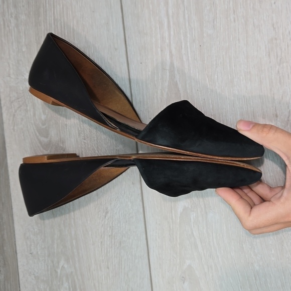 Madewell Women Leather The Pointed Toe Flats shoes sz 7 - Picture 10 of 14